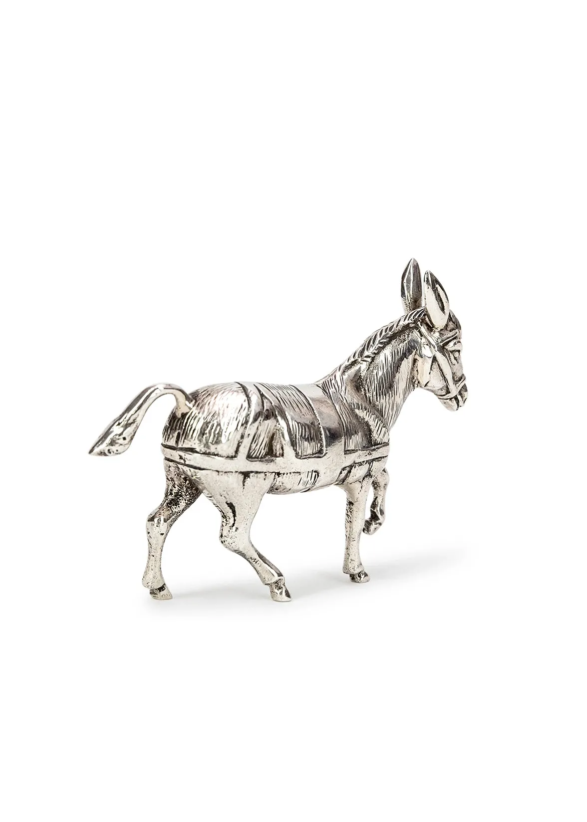 spanish silver donkey figure, circa 1940