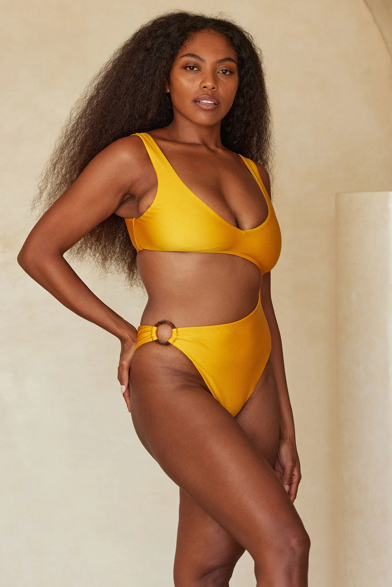 St. Barth's One Piece - Mango Shiny