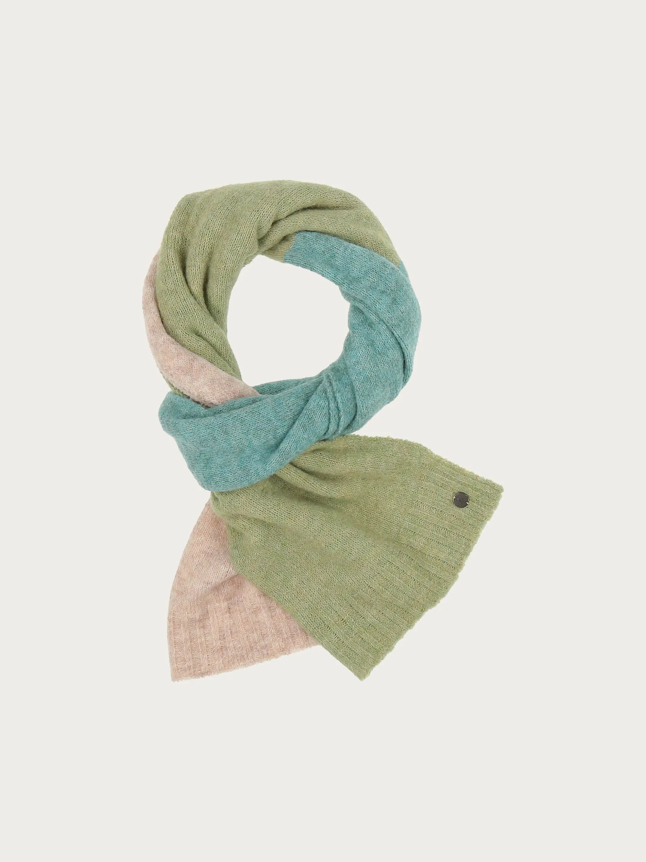 Sustainability Edition - Gestrickter Schal mit Blockstreifen