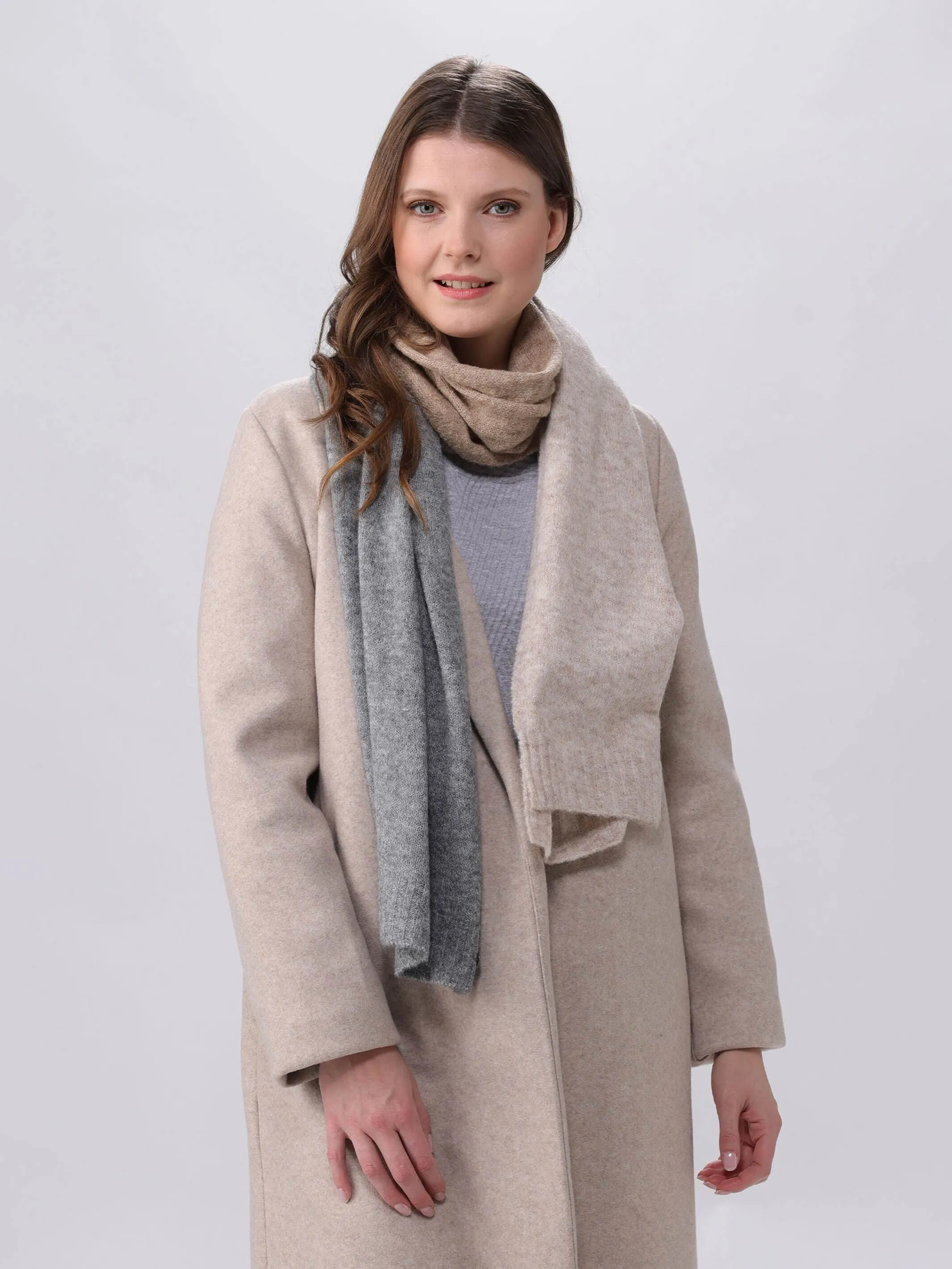 Sustainability Edition - Gestrickter Schal mit Blockstreifen