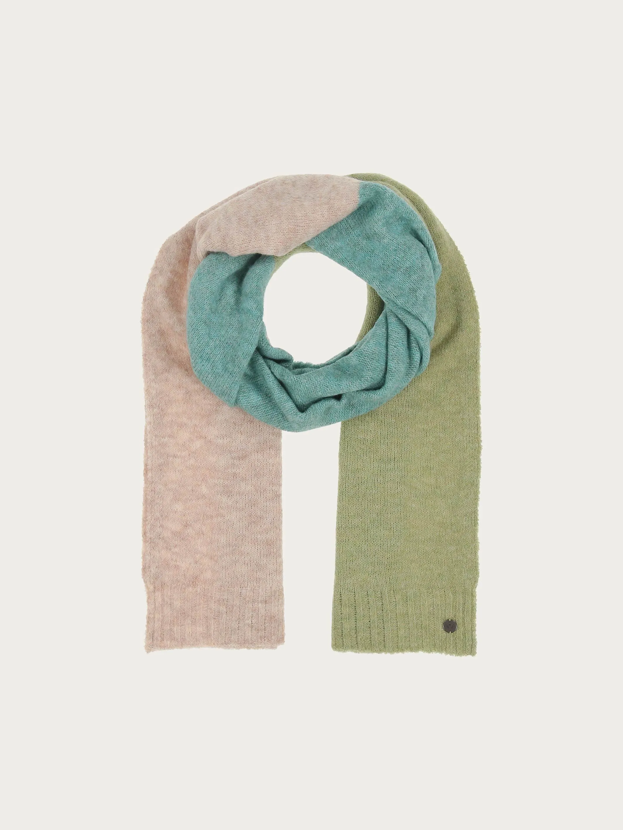 Sustainability Edition - Gestrickter Schal mit Blockstreifen