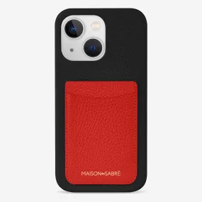 The Card Phone Case iPhone 13 - Pomegranate Caviar