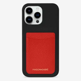 The Card Phone Case iPhone 14 Pro Max - Pomegranate Caviar