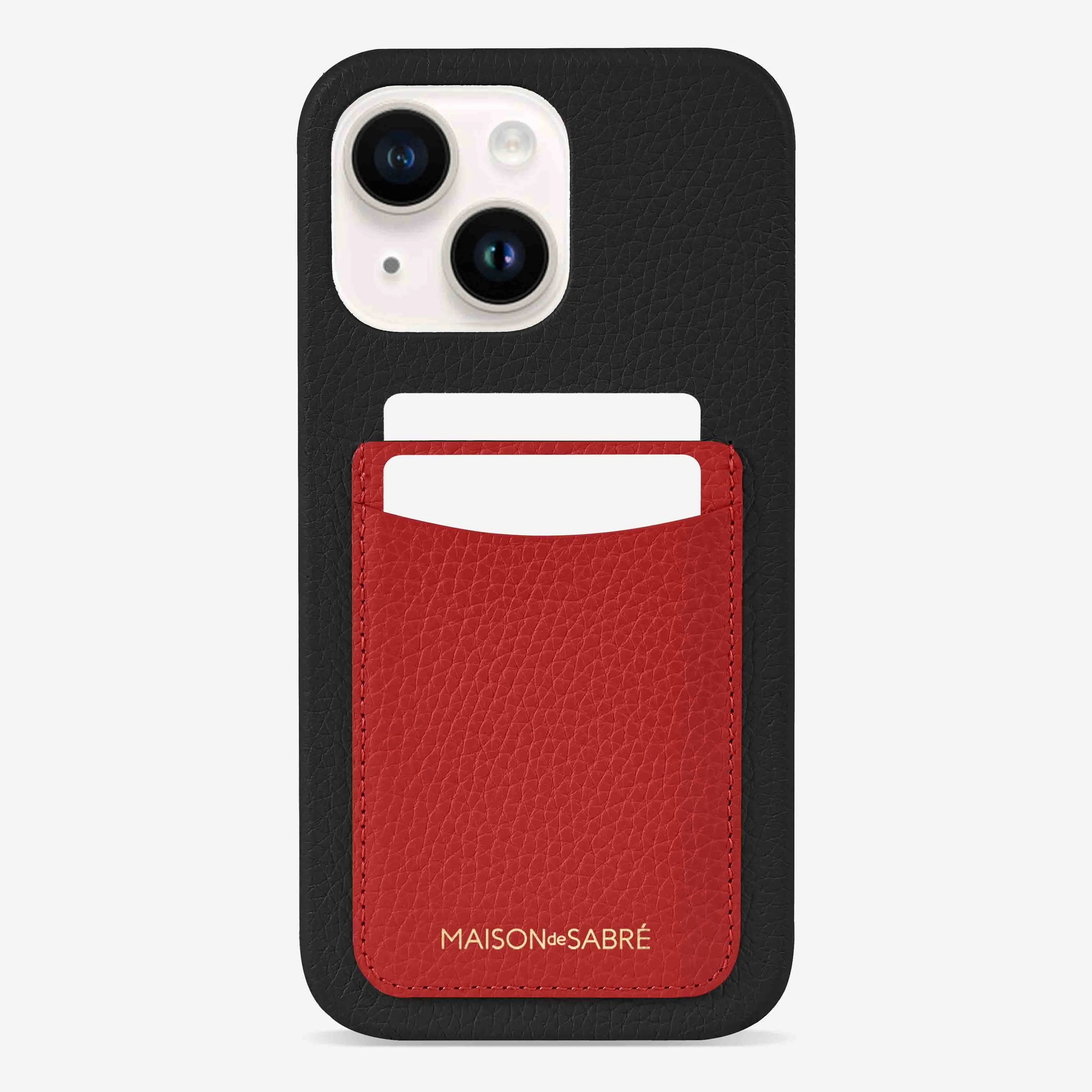 The Card Phone Case iPhone 15 - Pomegranate Caviar