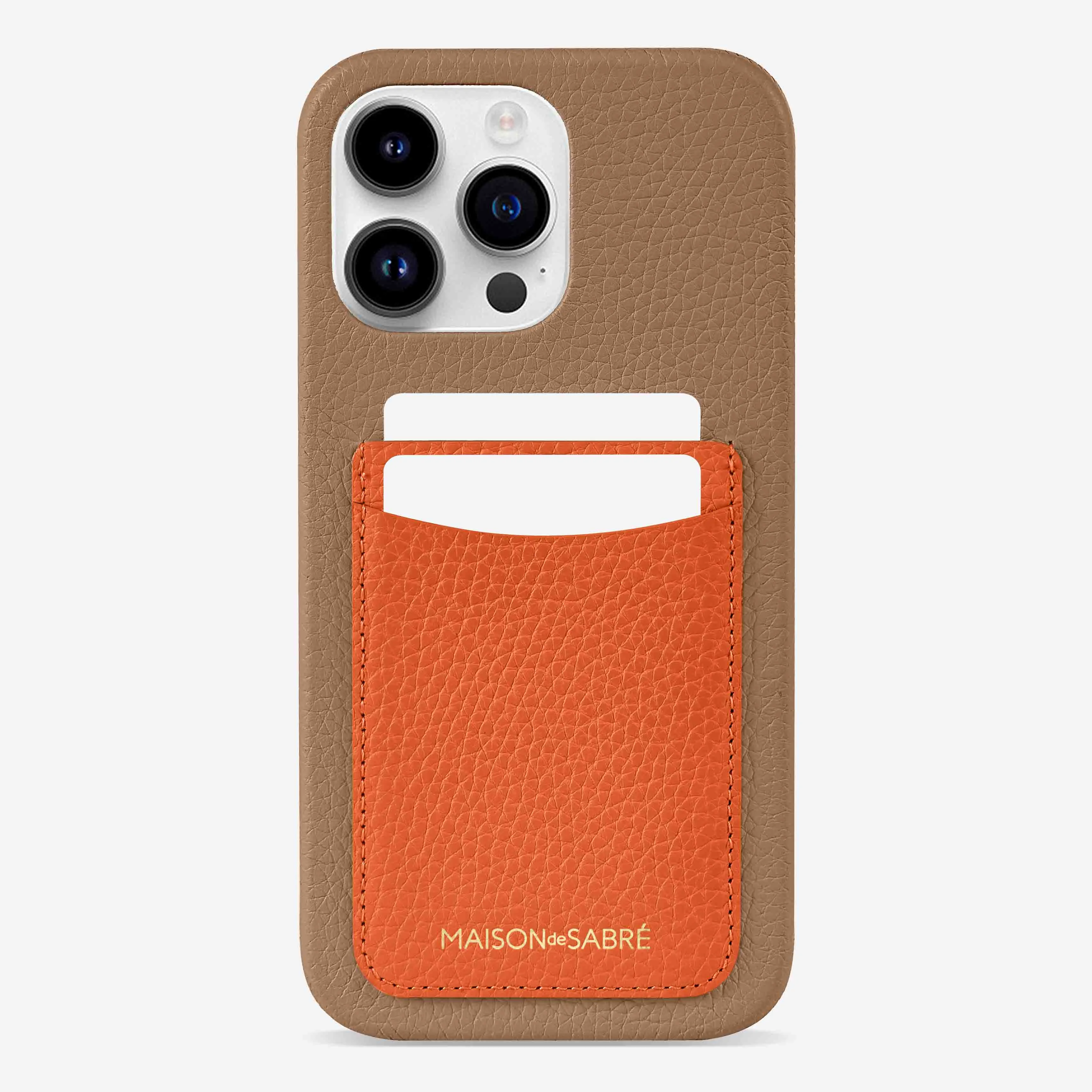 The Card Phone Case iPhone 15 Pro - Manhattan Sandstone
