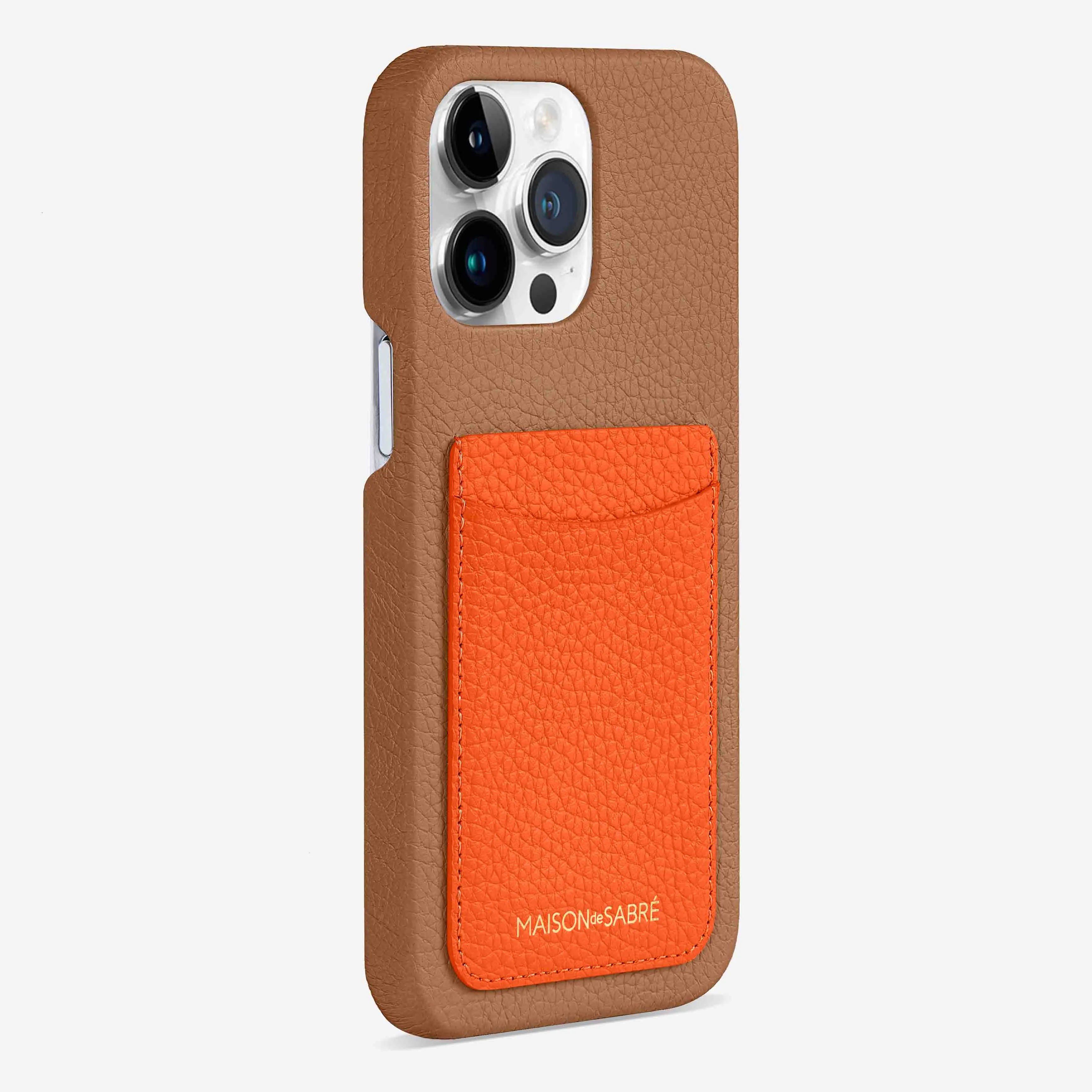 The Card Phone Case iPhone 15 Pro - Manhattan Sandstone