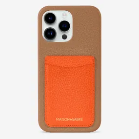The Card Phone Case iPhone 15 Pro - Manhattan Sandstone