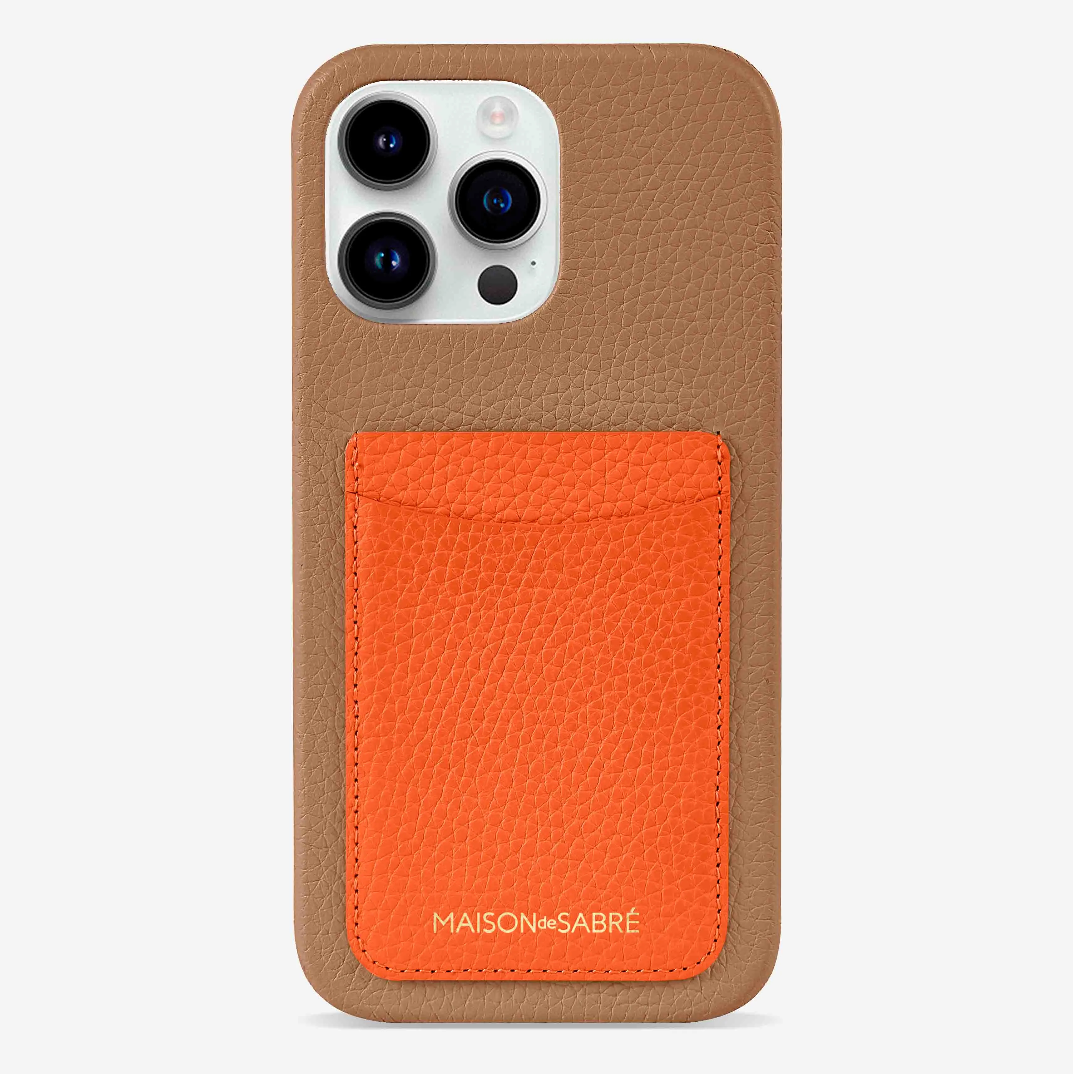 The Card Phone Case iPhone 15 Pro - Manhattan Sandstone
