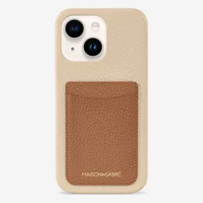 The Card Phone Case iPhone 15 - Sandstone Nude