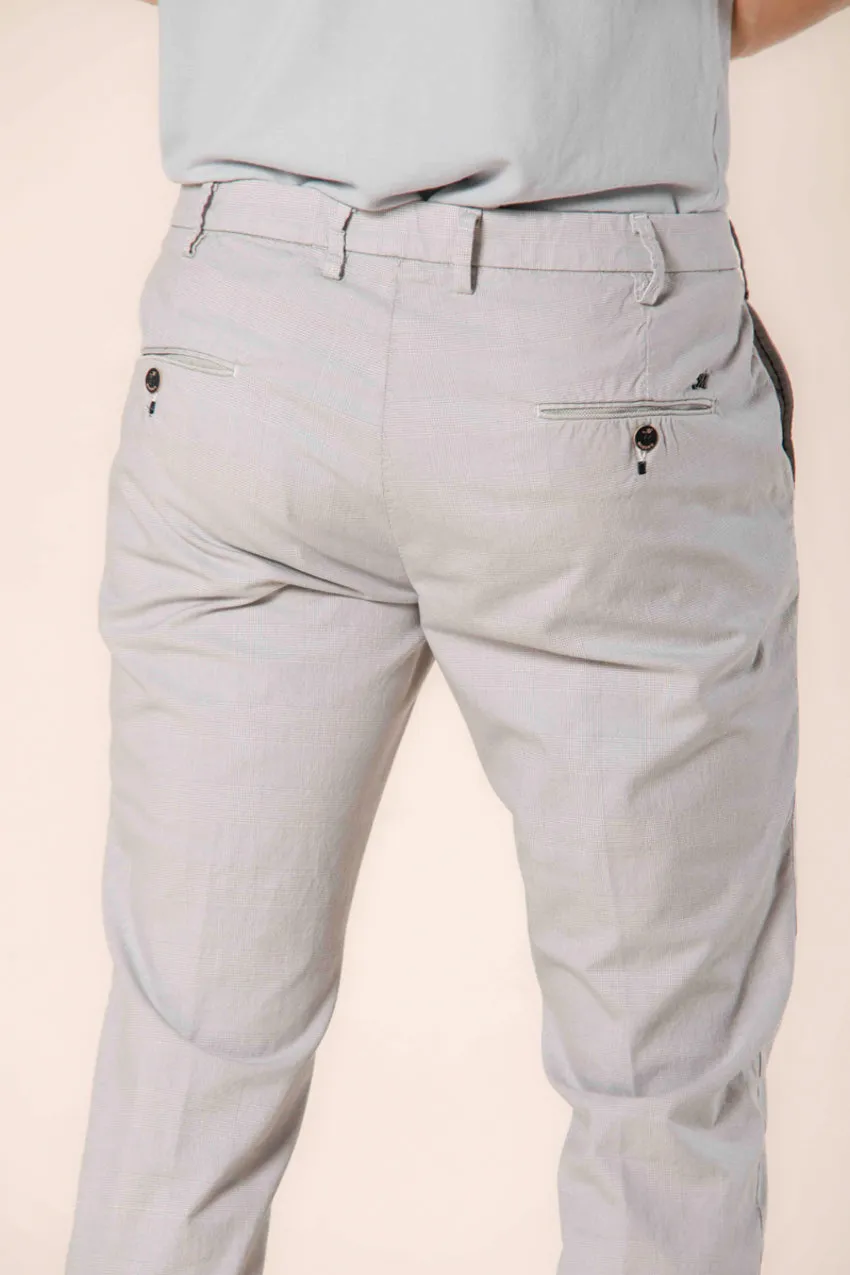 Torino Prestige men's chino pants in cotton and tencel wales pattern slim