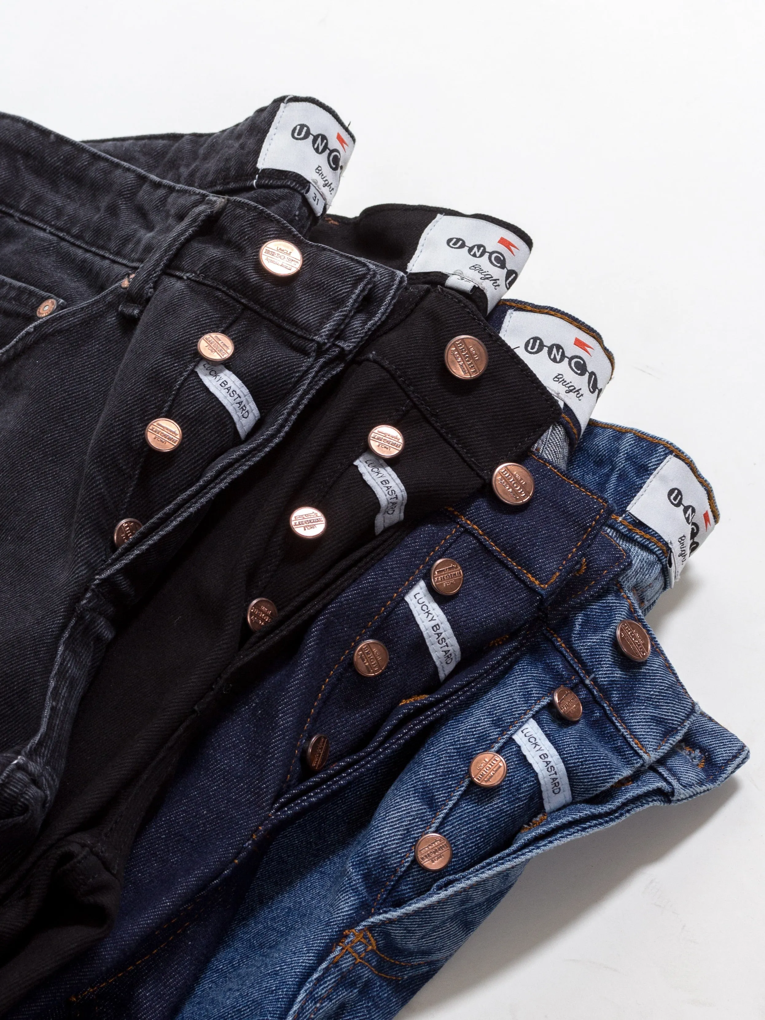 Uncle Bright, Clint, Washed Black/Grey