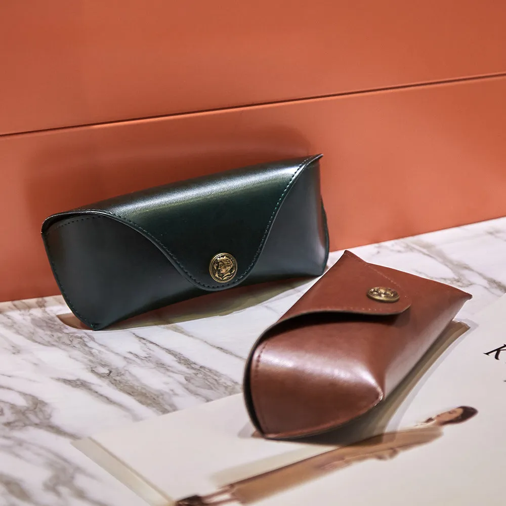 Whoelsale PU Soft Bag Leather Glasses Storage Box