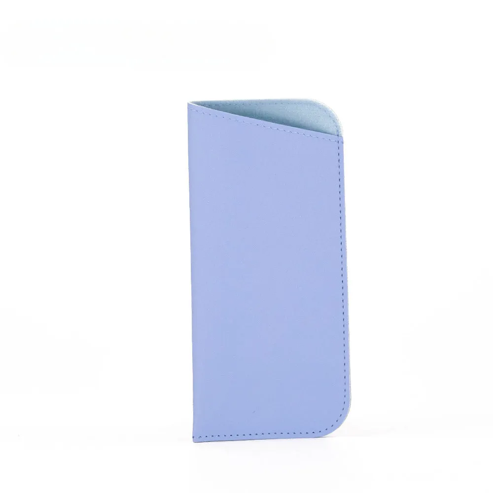 Whoelsale Solid Candy Colored Angled PU Eyewear Storage Bag