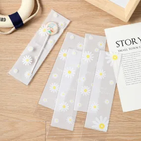 Wholesale 100PCS Fresh Daisy Tape Bag Self-adhesive Bag